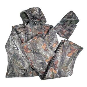 NEW VIEW Men’s 3XL Camo Hunting Set Jacket Pants Mask Fleece Lined